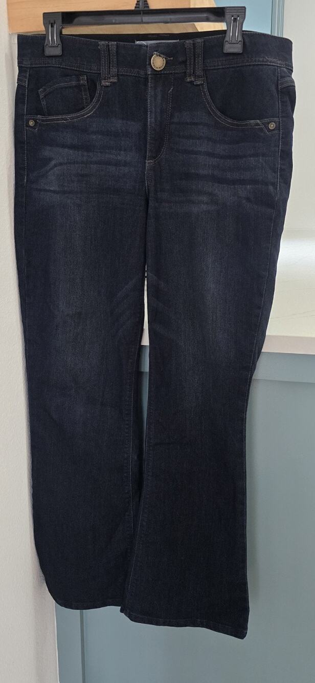 Wit & Wisdom Dark Wash Bootcut Denim Jeans Women's Petite 10P 5-Pocket